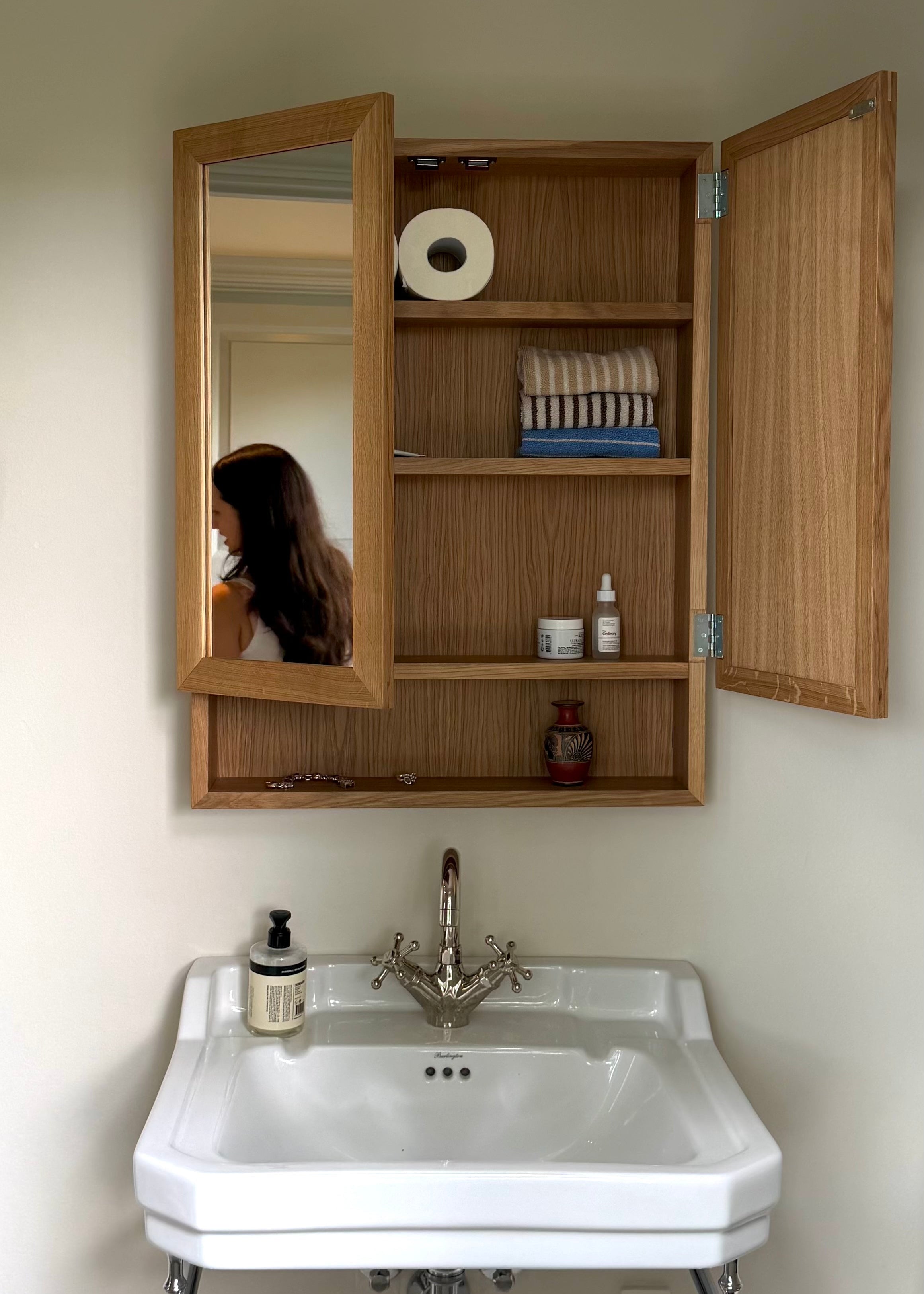 Storage Mirror - Natural Oak