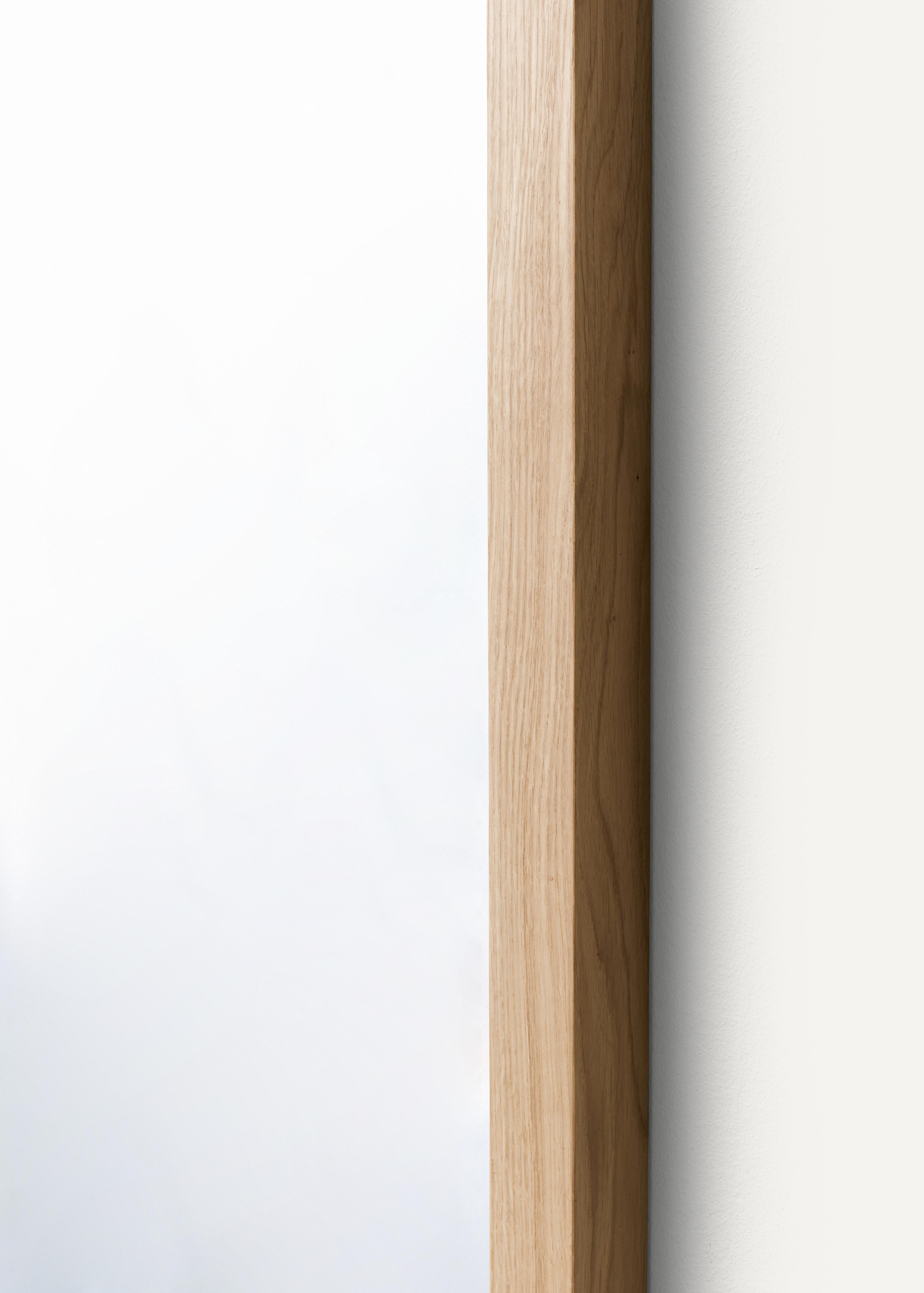 Square Mirror - Natural Oak