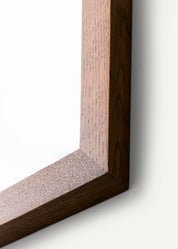 Square Mirror - Dark Oak